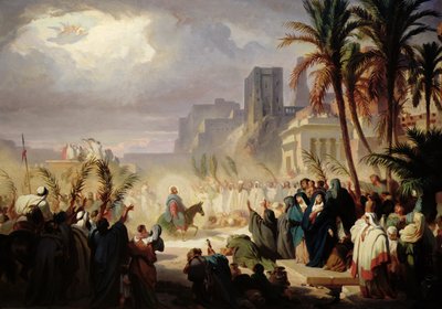 The Entry of Christ into Jerusalem by Louis Felix Leullier